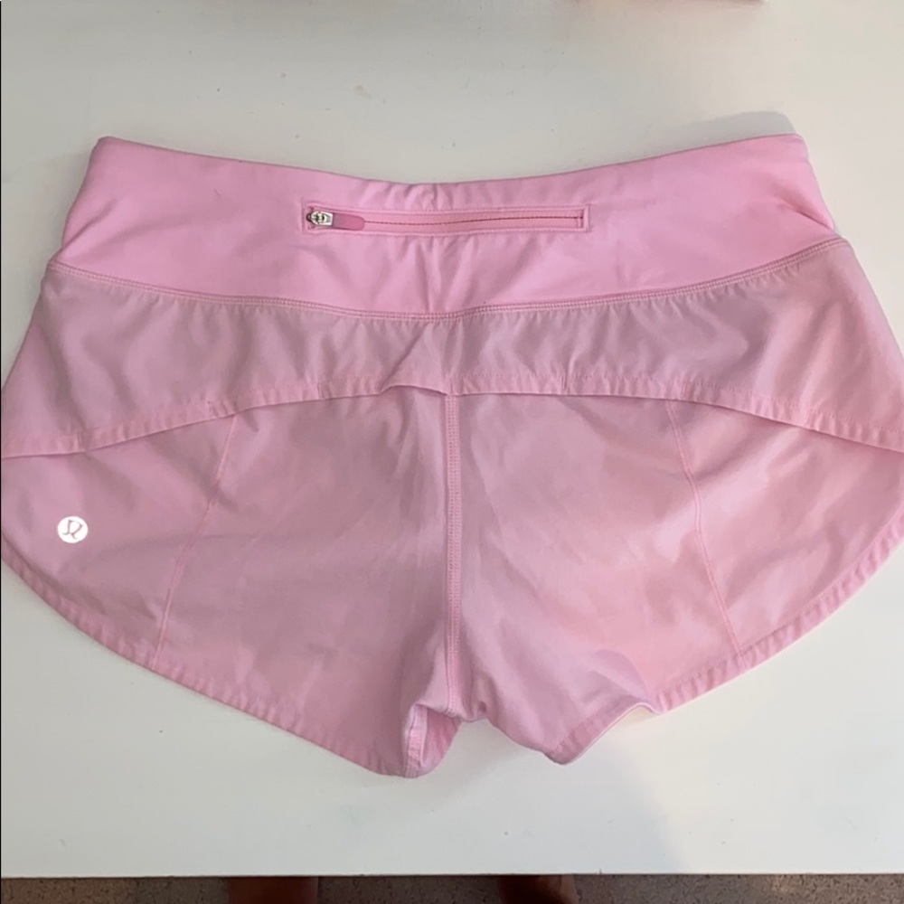 pink lululemon shorts